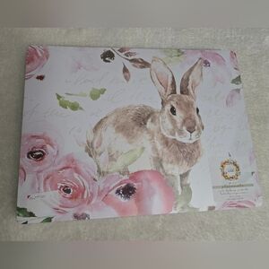 Blessed Nest Easter Bunny Set Of 4 Placemats NIP